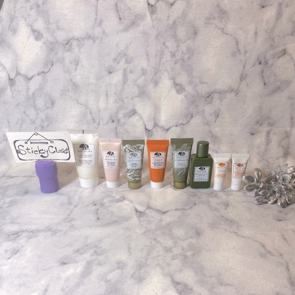 Origins Skincare Set-Face Wash,Moisturizer,Anti-Aging Serum,Lotion,Cream-8pc-NEW
